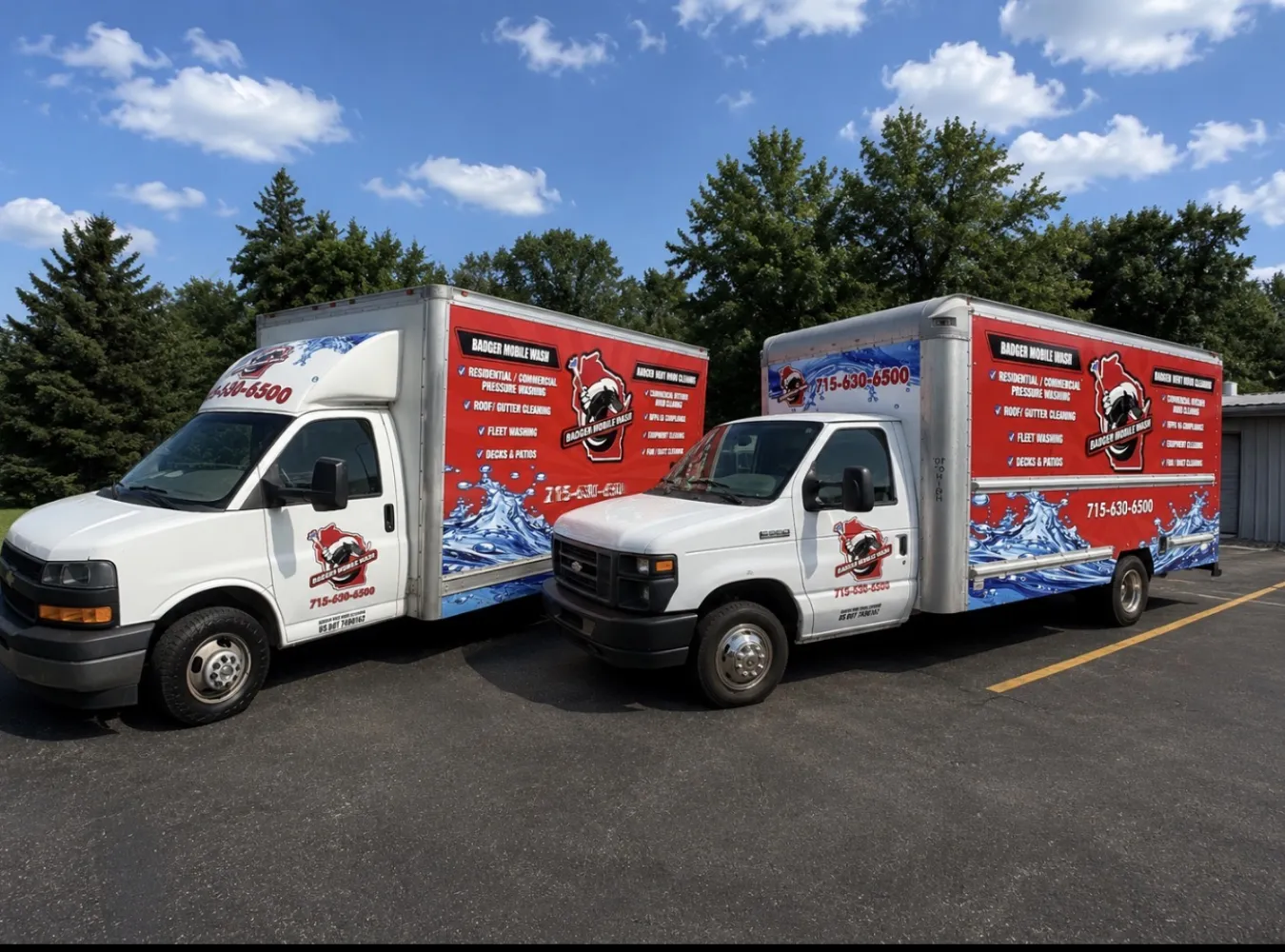 Badger Mobile Wash professional pressure washing equipment trailer